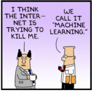 Dilbert's definition of Machine Learning